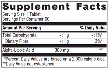 Meta Lipoate 300 mg 60 tabs * Metagenics Supplement - Conners Clinic